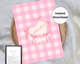 Book Whore Kindle Insert - Printable Kindle Insert - Downloadable Kindle Insert Design - Kindle Insert For Clear Case