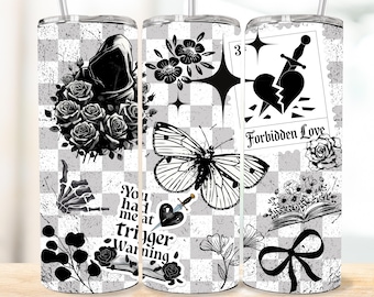 Book Lover Tumbler Wrap - 20oz Straight Tumbler Design - Downloadable Book Tumbler Design - Booktok Design For Tumblers - Book Design