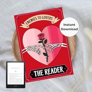 敵から恋人へ Kindle インサート PNG - タロット カード Kindle インサート - ダウンロード可能な Kindle インサート - Kindle アクセサリ - 印刷可能な Kindle インサート