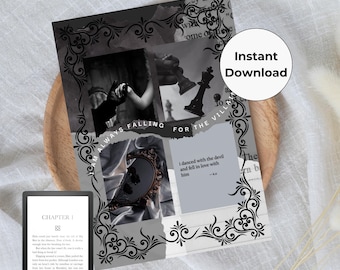 Villain Aesthetic Kindle Insert Printable - Downloadable Kindle Insert - Printable Kindle Insert - Kindle Decoration - Digital Kindle Design