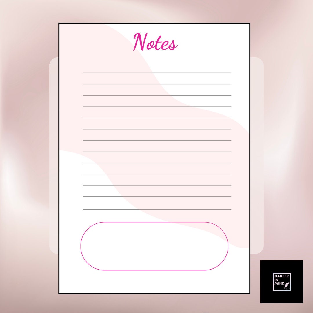 Random Notes Template Printable Notes Template incl. Doodles & Tasks - Etsy