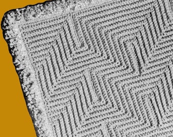 1945 Textured Crochet Rug Pattern (Digital Pattern)