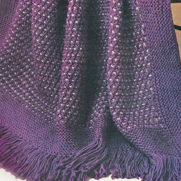 70s Quick Knit Afghan Pattern