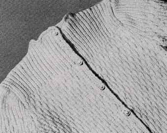 1940s Baby Set Knitting Pattern: Blanket, Jacket & Cap (Digital Pattern)