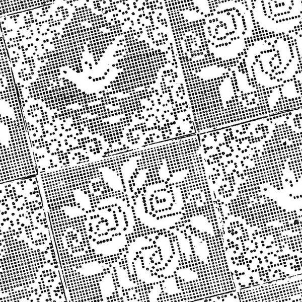 1940s Filet Crochet Dove and Rose Bedspread Squares, Digital Crochet Pattern