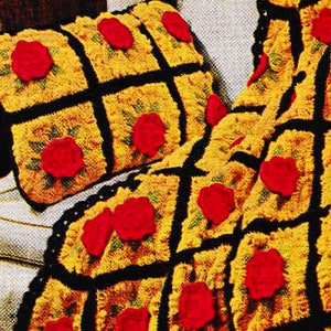 1970s Charleston Garden Crocheted Afghan Pattern - Digital Crochet Pattern