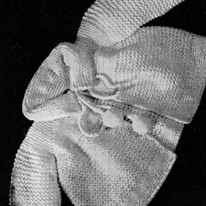 1951 Baby Set Knitting Pattern, Newborn Gift, Baby Jacket, Hat and Shoes Pattern, Digital Knitting Pattern