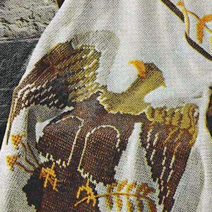 American Eagle Crochet Afghan Pattern: Tunisian Stitch (Digital Pattern)