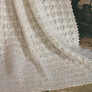 70s Flower Loom Afghan, Daisy Winder Afghan, Digital Crochet Pattern