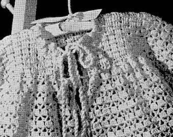 1951 Modèle de robe de bébé au crochet, modèle de crochet numérique