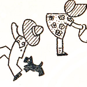 Sunbonnet Sue and Overall Bill Quilt Pattern: Vintage Applique (PDF Pattern)