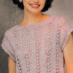 Modello per maglia a maglia in pizzo: stile vintage (download digitale)