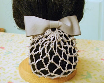Retro Beaded Chignon Snood Pattern: Vintage Hair Net (PDF Pattern)