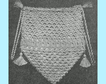 1921 Crochet Purse Pattern, Digital Crochet Pattern