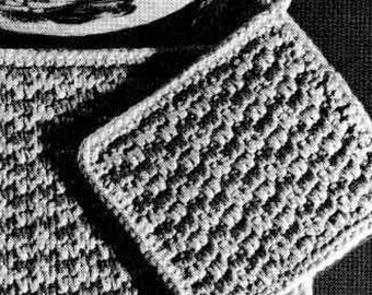 60’s Zig Zag Crochet Trivet and Pot Holder - Digital Crochet Pattern