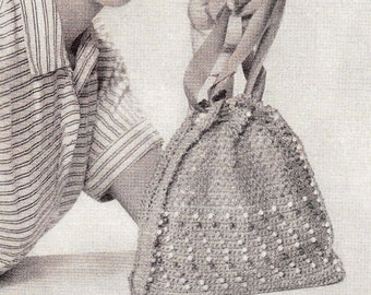 1940s Purse Crochet Pattern, Digital Crochet Pattern