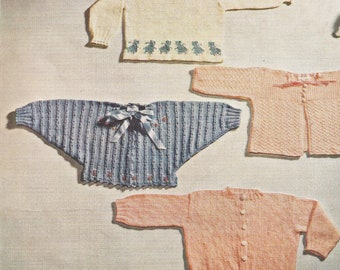 1949 Knit Baby Sweater Patterns: 6 Months to 2 Years (Digital Pattern)