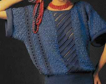 Lace Sweater Knitting Pattern, Digital Knitting Pattern