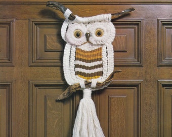 Vintage Macrame Owl Pattern, PDF Pattern