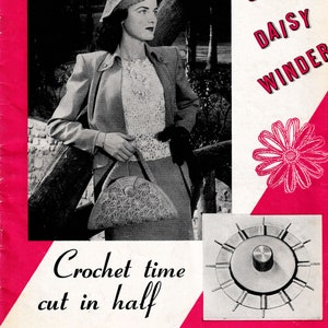 1940s Designs for Crazy Daisy Winder, Vintage Flower Loom Patterns
