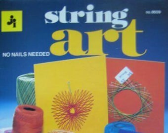 1980s String Art Pattern Book, No Nails String Art Patterns, Instant Download