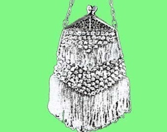 1927 The Star Crochet Purse Pattern, Digital Crochet Pattern