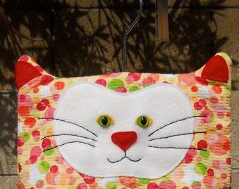 Laundry Cat Clothespin Holder Bag PDF Pattern