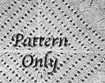 Knit Bedspread Square Pattern from 1921, Digital Knitting  Pattern