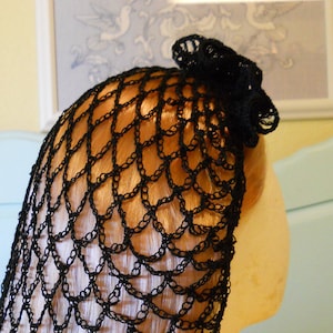 WWII Frilled Hair Snood Crochet Pattern: Vintage Style (PDF Pattern)