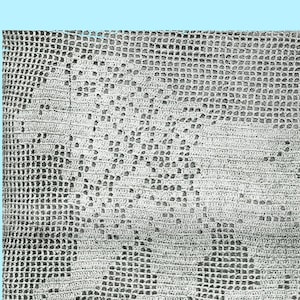 Vintage Filet Lion Pattern von 1917, Digital Crochet Pattern
