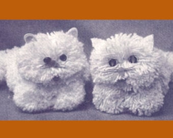 Schema PDF per gatto in filato Pom Pom del 1970