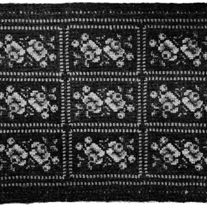 1941 Embroidered Crochet Rug Pattern, Digital Crochet Pattern