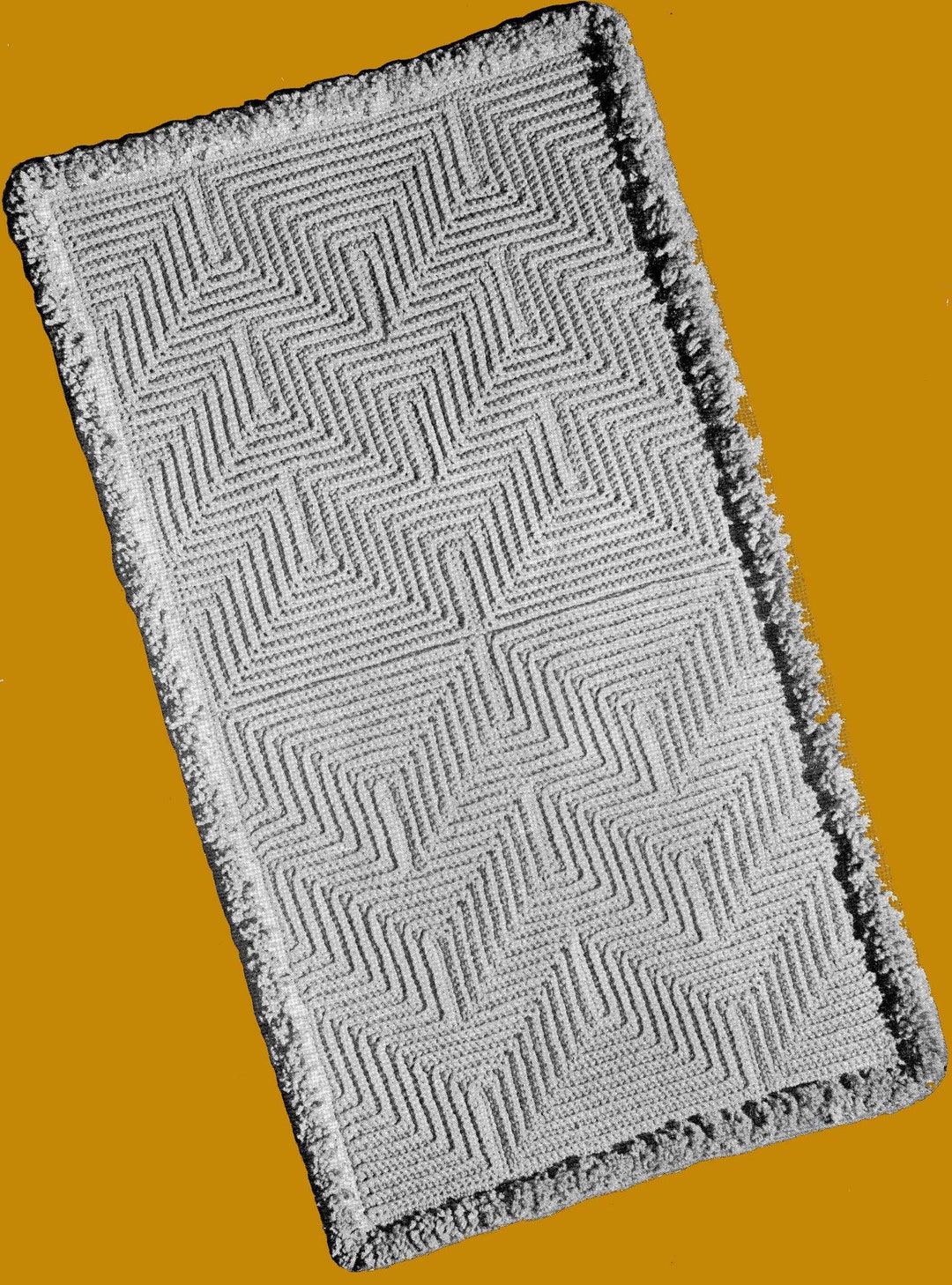 1945 Textured Crochet Rug Pattern (digital Pattern) - Etsy