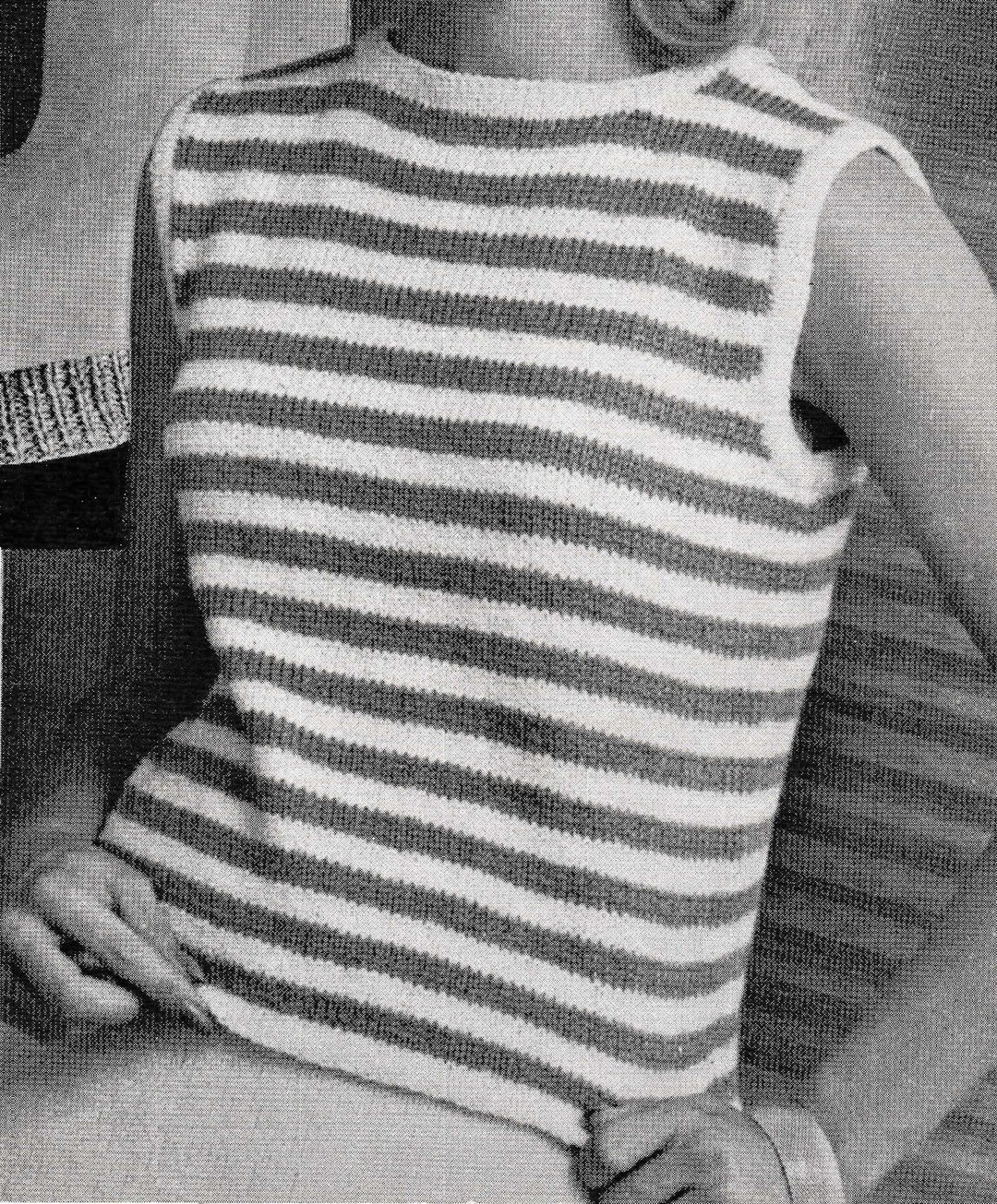 1965 Knit Shell Blouse Pattern 8808, Digital Knitting Pattern - Etsy