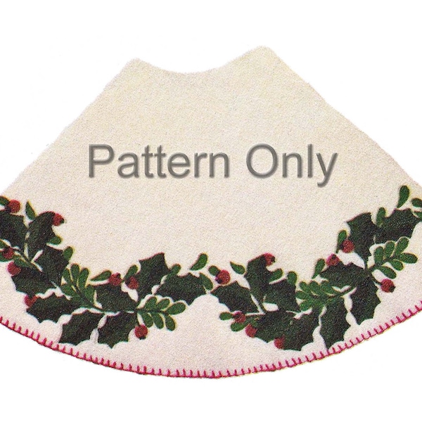 Applique Christmas Tree Skirt Pattern Etsy