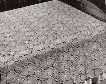 Vintage 1946 Pineapple Crochet Pattern: Multiple Sizes (Digital Pattern)