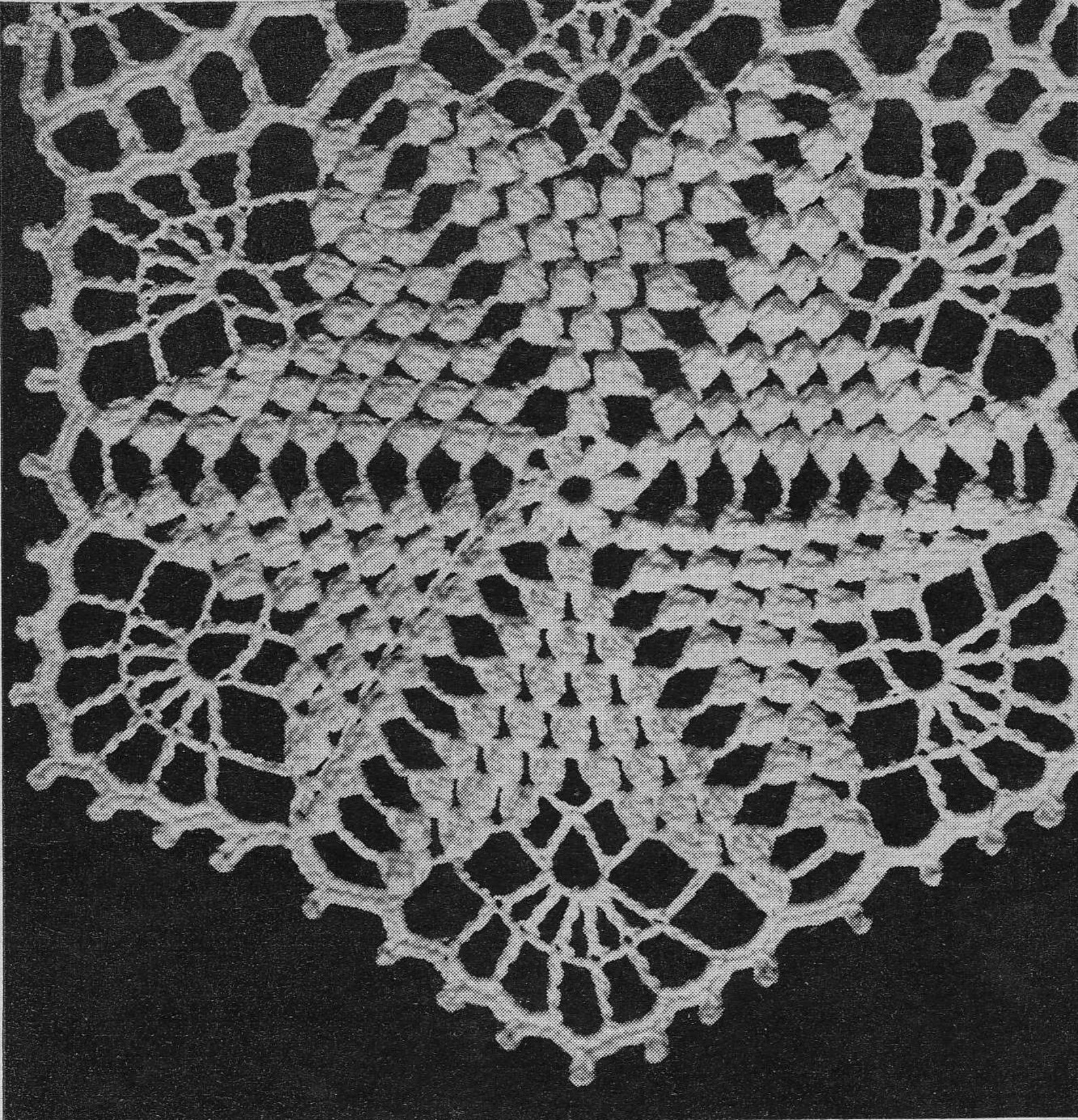 Vintage Crochet Bedspread Pattern From 1949 Digital Crochet Etsy