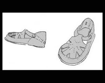 1940 Baby Sandals Sewing Pattern