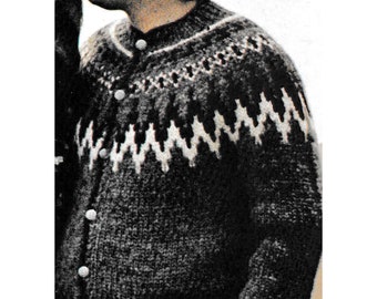 Vintage Kornelues Icelandic Sweater Knitting Pattern (Digital Pattern)