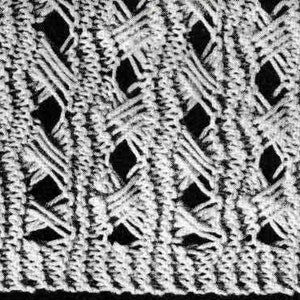1970s Tic Tac Toe Knit Afghan Pattern, Digital Knitting Pattern