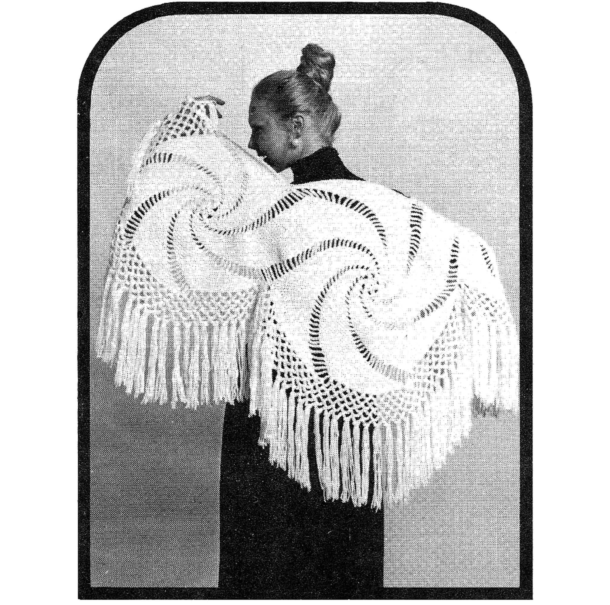 24 Pinwheel Crochet Patterns for Blankets, Decor, and Vintage-Inspired Gifts 7 70s Pinwheel Crochet Shawl Pattern (Digital Pattern)
