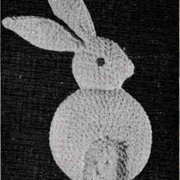 1941 Snuggle Bunny Toy Crochet Pattern, Digital Crochet Pattern