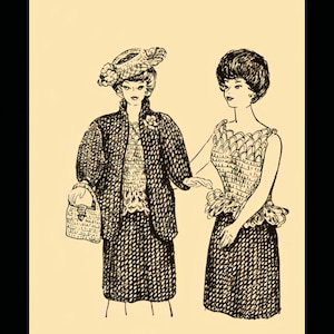 1964 Fashion Doll Clothes Pattern: Knit & Crochet Wardrobe (Digital Pattern)