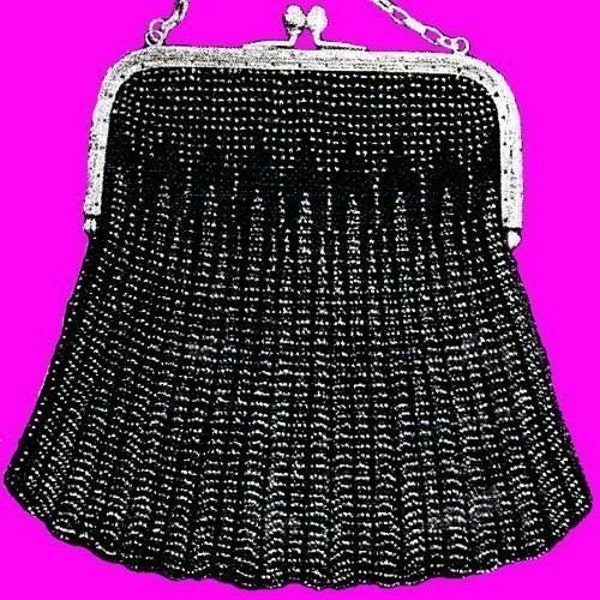 Hiawatha Beaded Bag Pattern from 1927 - The Steel Spray, Digital Knitting Pattern