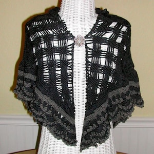 1910 Crochet Summer Shawl Crochet Pattern, Digital Crochet Pattern