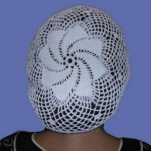 Pinwheel Crochet Hair Snood Pattern: Easy Vintage Style (PDF Pattern)