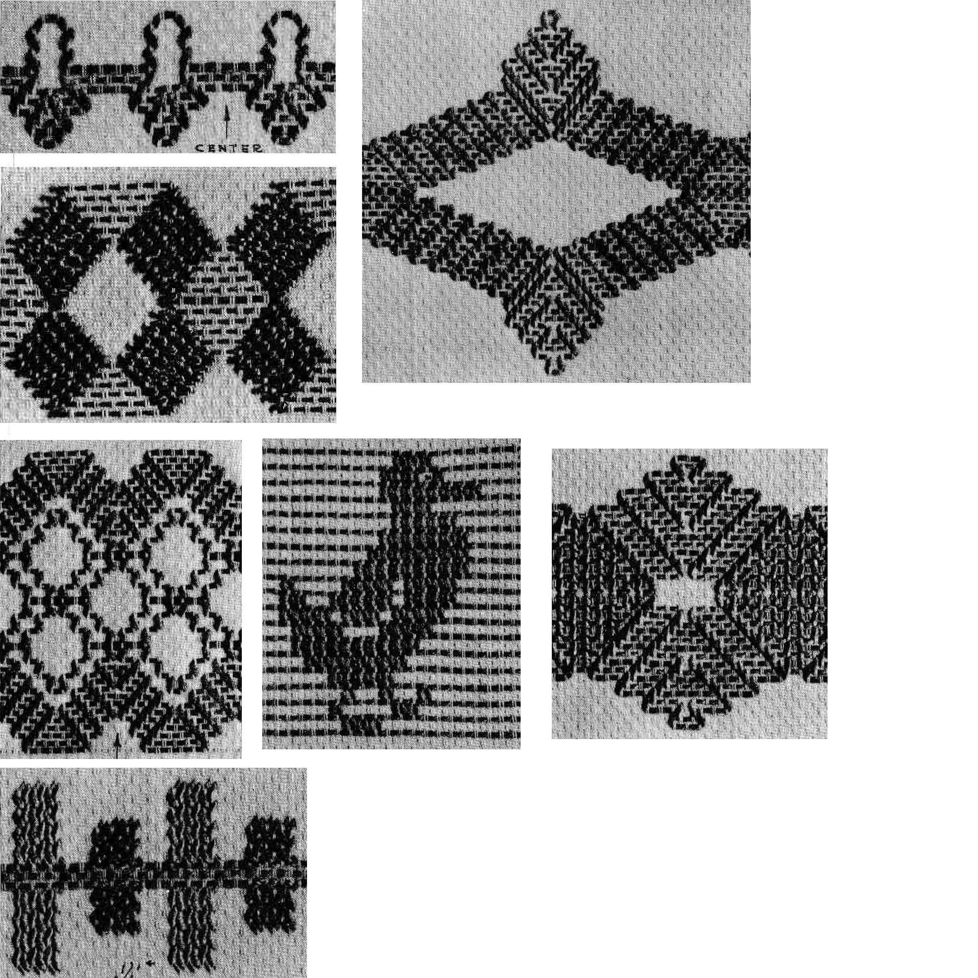 Vintage Huck Weaving Towel Patterns: 1937 Second Series (PDF Pattern ...