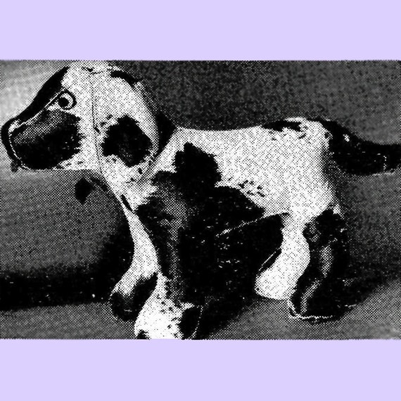 ヴィンテージの犬のぬいぐるみの縫製パターン：18インチのぬいぐるみ