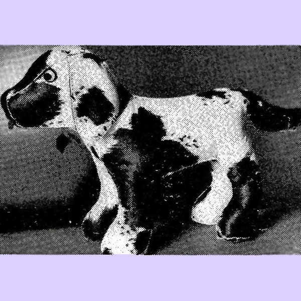 Vintage Dog Softie Pattern, Toy Dog Sewing Pattern