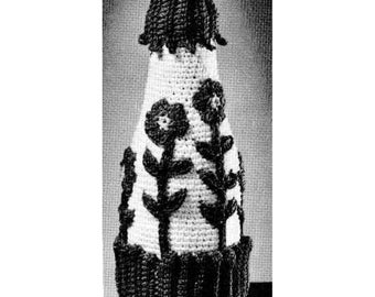 1960s Ketchup Bottle Cover Crochet Pattern, Digital Crochet Pattern